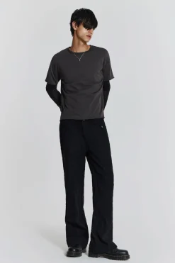 Jaded London T-Shirts*Pitch Double Layer Tee
