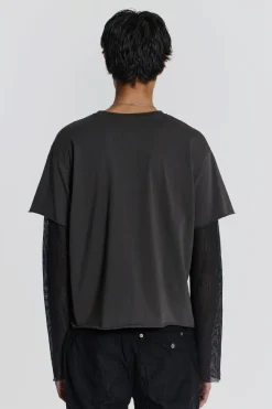 Jaded London T-Shirts*Pitch Double Layer Tee