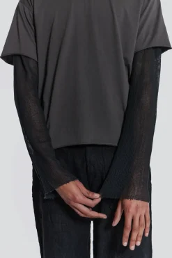 Jaded London T-Shirts*Pitch Double Layer Tee