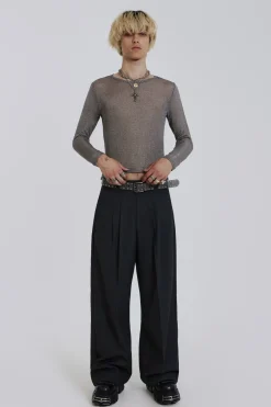 Jaded London T-Shirts*Platinum Mesh Knit