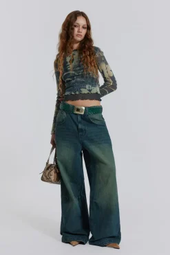Jaded London Long Sleeve Tops*Primavera Mesh Long Sleeve Top