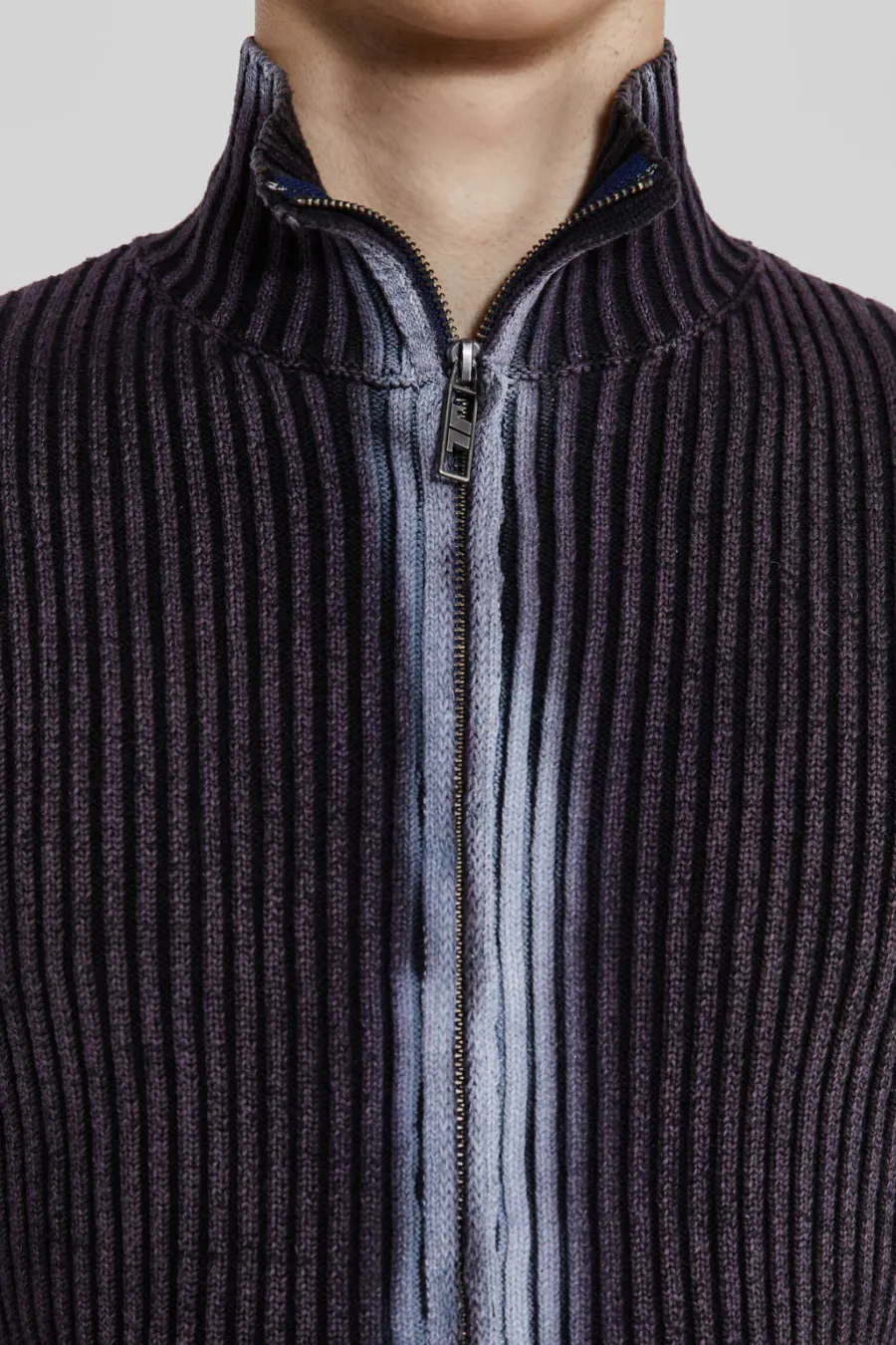 Jaded London Knitwear*Purple Acid Lucid Knit Track Top