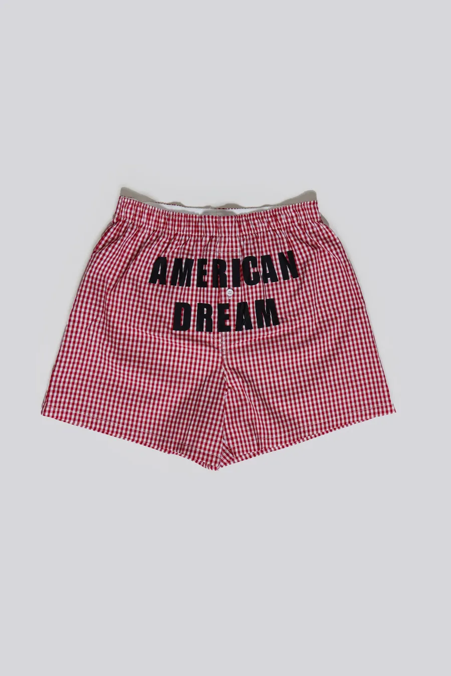 Jaded London Jorts & Shorts*Red Gingham Printed Boxer