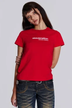 Jaded London T-Shirts*Red How Are You? Tee