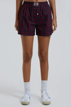 Jaded London Shorts & Jorts*Red Tartan Boxer Short