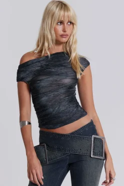 Jaded London Crop Tops*Reign Asymmetric Top