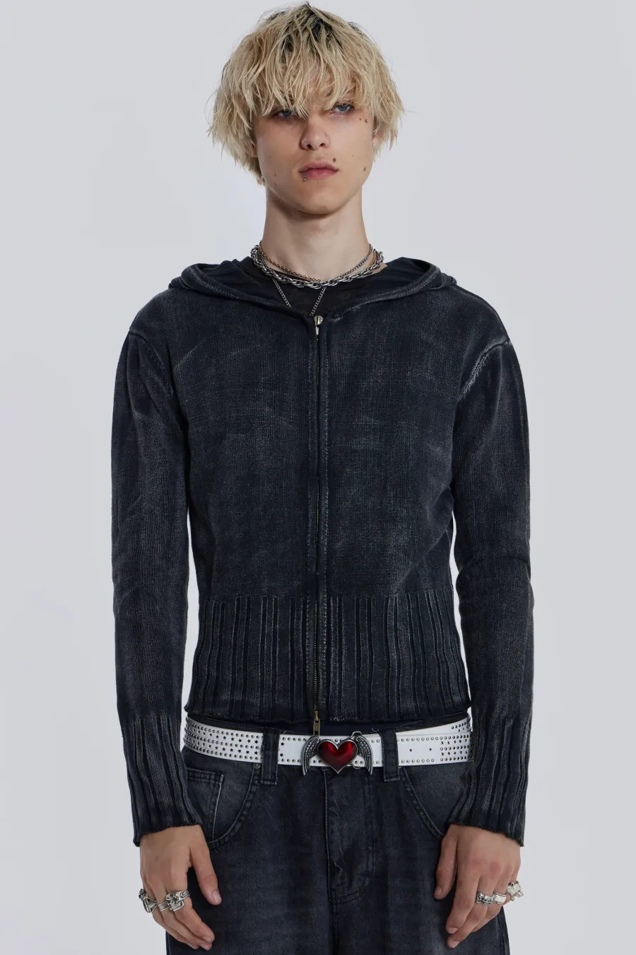 Jaded London Knitwear*Relic Knit Hoodie