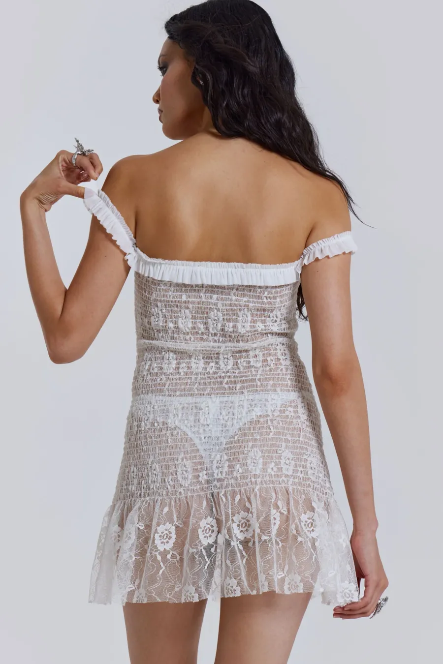 Jaded London Mini Dresses*Rita Mini Dress In White