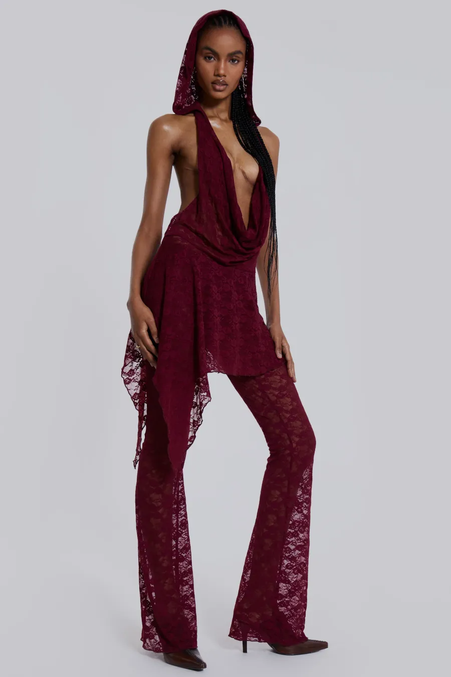 Jaded London Trousers*Riva Lace Hooded Co-Ord Set