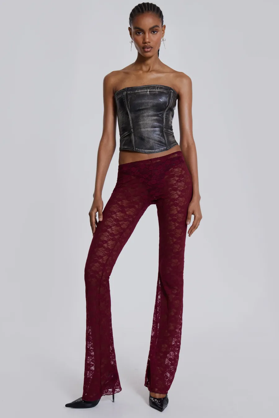 Jaded London Trousers*Riva Lace Hooded Co-Ord Set