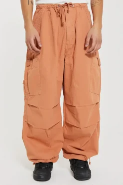 Jaded London Parachute Pants*Rust Orange Parachute Cargo Pants
