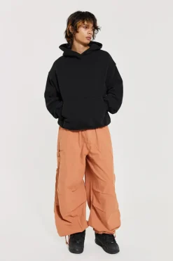 Jaded London Parachute Pants*Rust Orange Parachute Cargo Pants