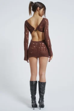 Jaded London Mini Dresses*Saddle Up 2-Way Knitted Mini Dress