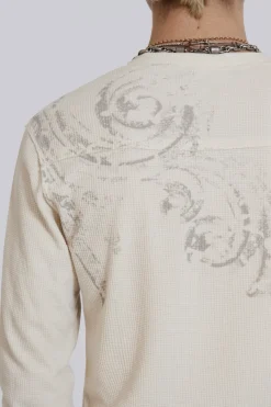 Jaded London T-Shirts*Sanctified Waffle Henley