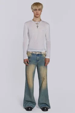 Jaded London Bootcut Jeans*Sandwash Blaze Jean