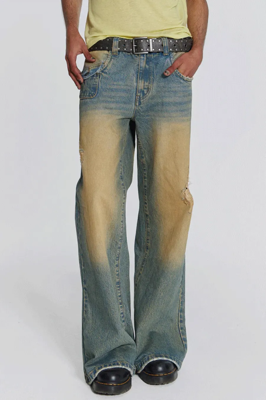 Jaded London Bootcut Jeans*Sandwash Blaze Jean