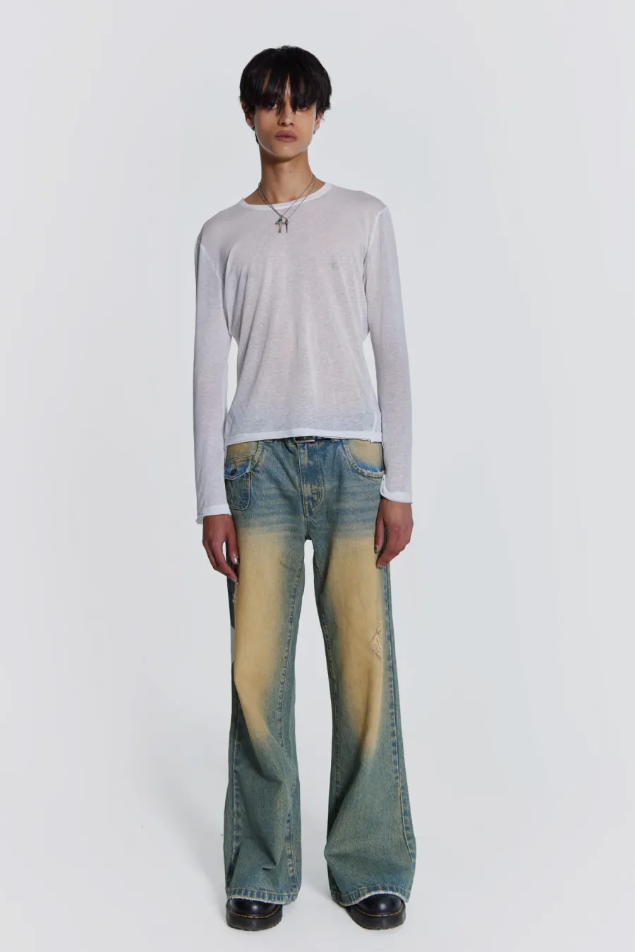 Jaded London Bootcut Jeans*Sandwash Blaze Jean