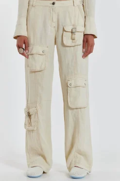 Jaded London *Santal Linen Cargo Trousers