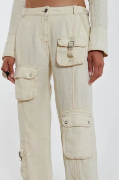 Jaded London *Santal Linen Cargo Trousers