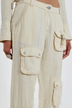 Jaded London *Santal Linen Cargo Trousers