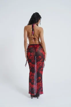 Jaded London Maxi Skirts*Selene Mesh Maxi Skirt