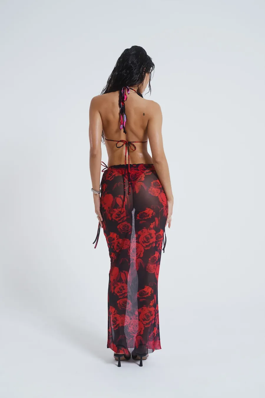 Jaded London Maxi Skirts*Selene Mesh Maxi Skirt