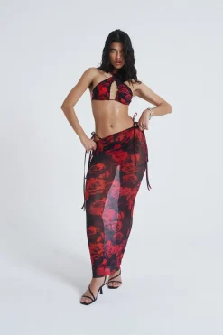 Jaded London Maxi Skirts*Selene Mesh Maxi Skirt