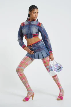 Jaded London *Sherbet Cropped Denim Jacket