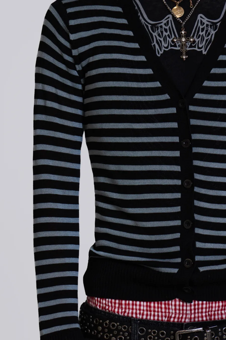 Jaded London Knitwear*Sid Stripe Cardigan