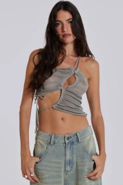 Jaded London Knitwear*Simi Asymmetric Knitted Top