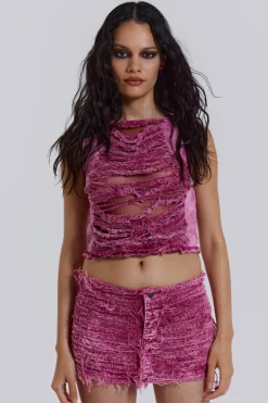 Jaded London *Sinner Denim Mini Skirt