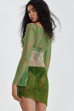 Jaded London Mini Dresses*Siren Mini Dress In Green