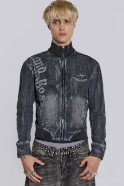 Jaded London *Smoke Denim Bomber