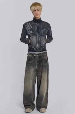 Jaded London *Smoke Denim Bomber