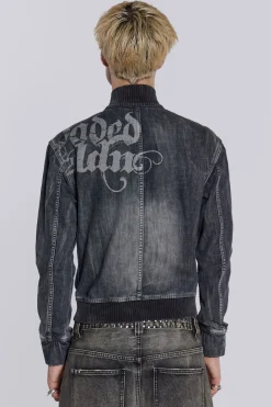 Jaded London *Smoke Denim Bomber