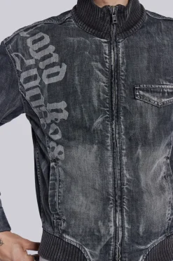 Jaded London *Smoke Denim Bomber