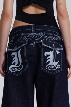 Jaded London Jeans*Sonic Embroidered Baggy Jeans