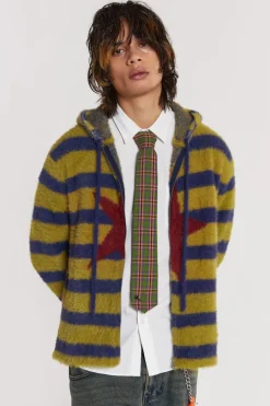 Jaded London *Sonic Stripe Knit Hoodie