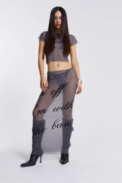 Jaded London T-Shirts*Spoiled Rotten Mesh T-Shirt