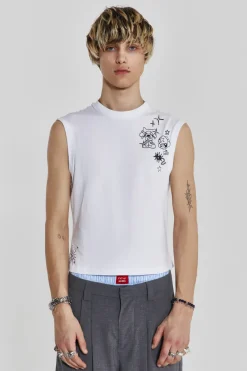Jaded London Vests*Stars And Spikes Tank