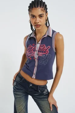Jaded London Crop Tops*Stars And Stripes Vest