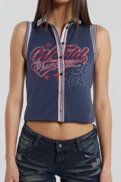 Jaded London Crop Tops*Stars And Stripes Vest