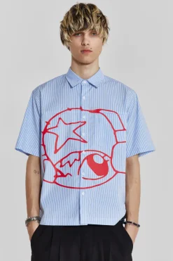 Jaded London Shirts*Stereo Stripe Shirt