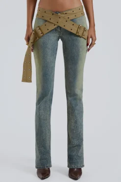 Jaded London Jeans*Strap Up Stonewash Jeans