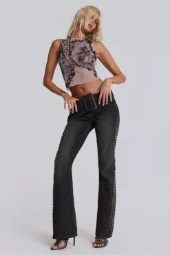 Jaded London Jeans*Studded Up Denim Jeans