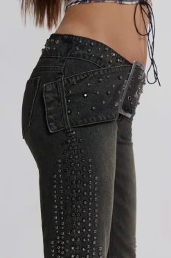 Jaded London Jeans*Studded Up Denim Jeans