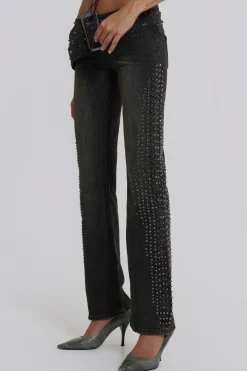 Jaded London Jeans*Studded Up Denim Jeans