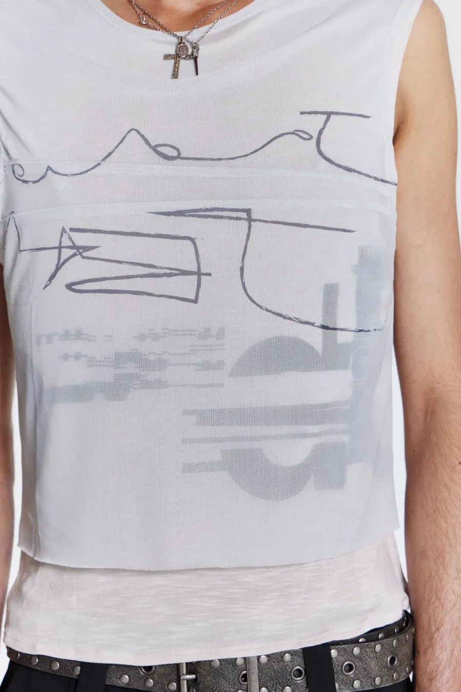 Jaded London Vests*Surge Layered Tank
