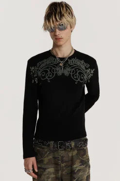 Jaded London T-Shirts*Tainted Long Sleeve Tee