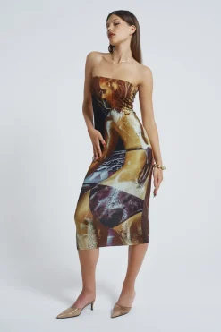 Jaded London Midi Dresses*Teased Multi-Wear Bodycon Slip Midi Dress